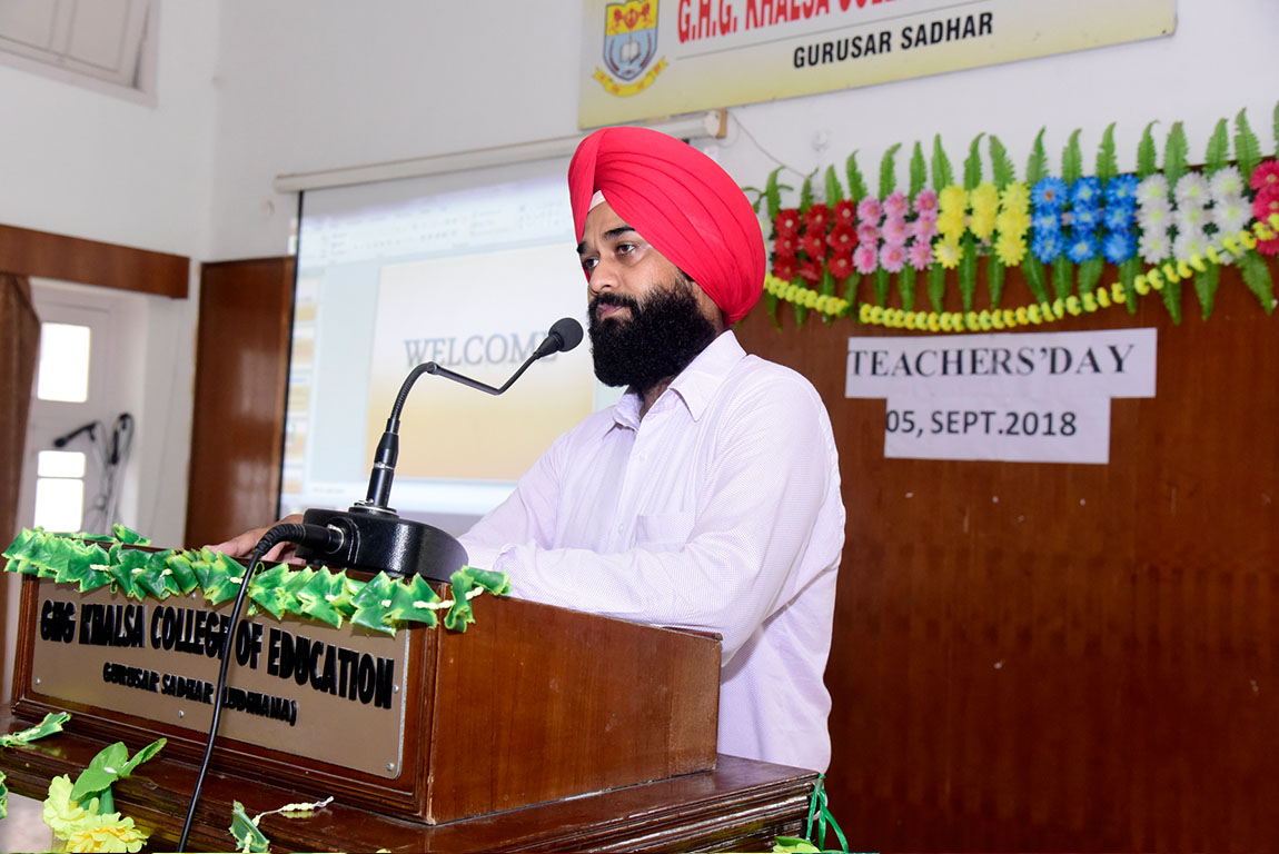 G.H.G Khalsa College of Education, Gurusar Sadhar celebrated Teachers' Day 