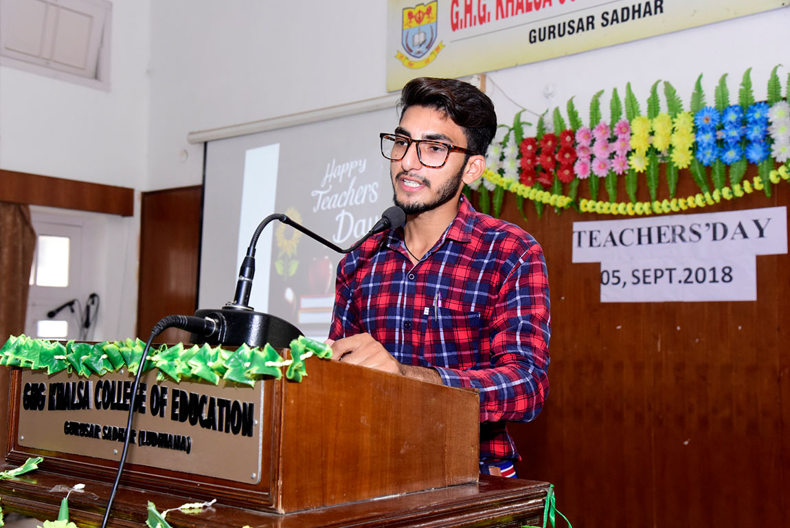 G.H.G Khalsa College of Education, Gurusar Sadhar celebrated Teachers' Day 