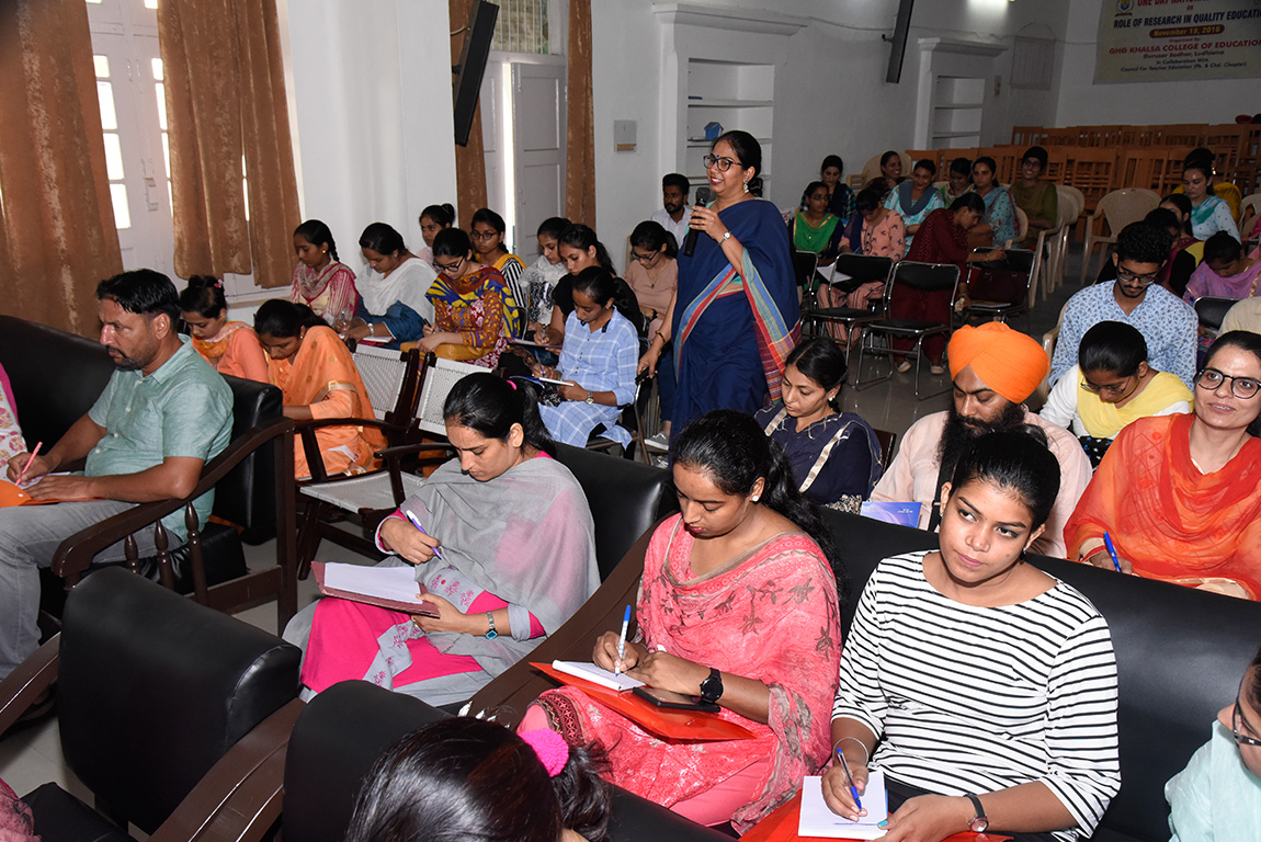 National Seminar cum Workshop Organized by G.H.G Khalsa College of Education, Gurusar Sadhar