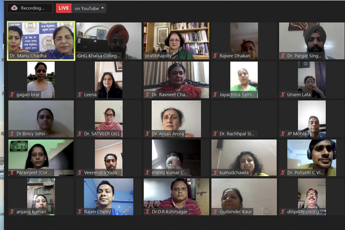 G.H.G Khalsa College of Education, Gurusar Sadhar organized online workshop on NAAC Revised Accreditation Framework under UGC Paramarsh Scheme