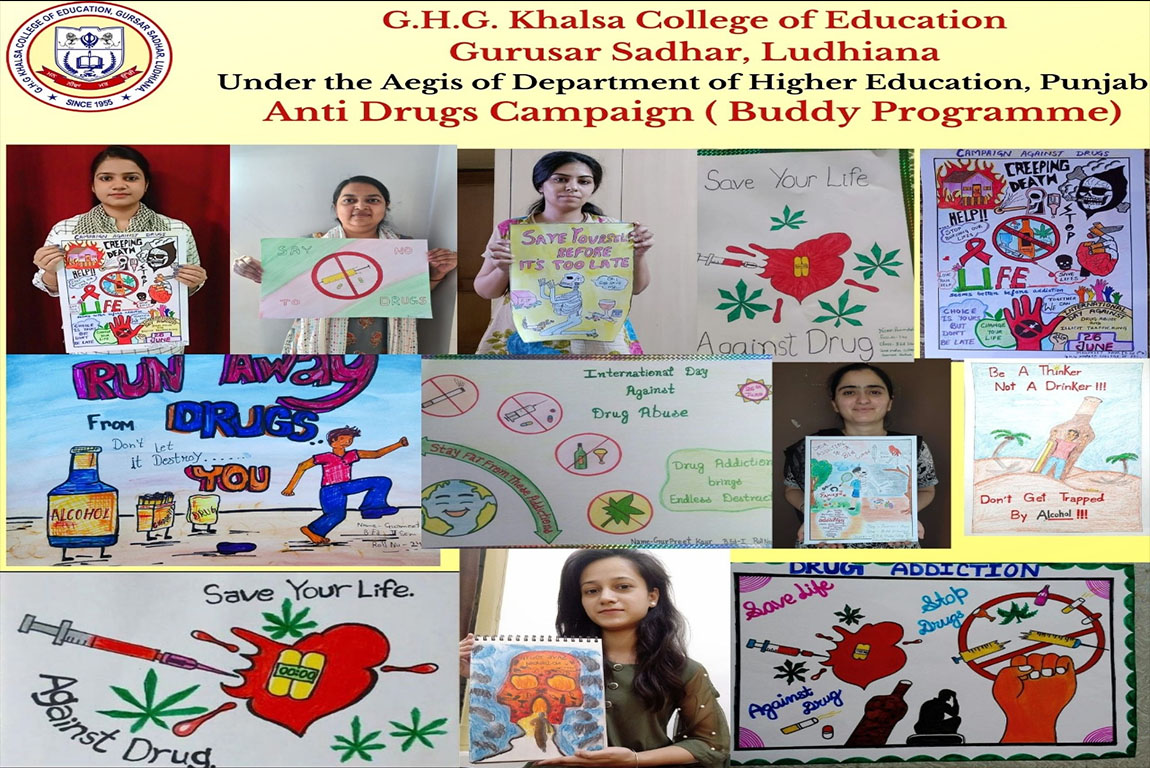 G.H.G. Khalsa College of Education Gurusar Sadhar Organized an Extension Lecture on Understanding the Problems of Drugs in Punjab under Buddy Programme