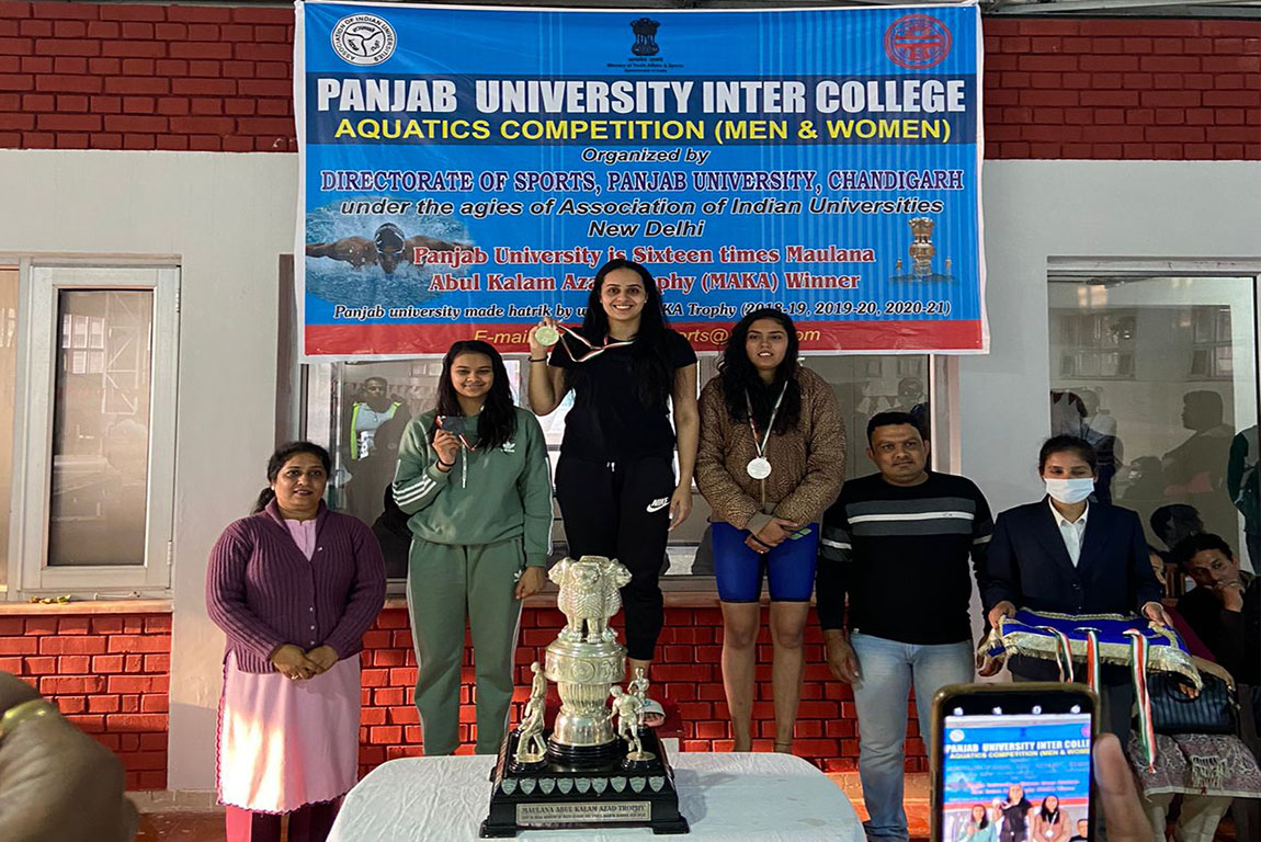 Spectacular Achievement of Student of G.H.G. Khalsa College of Education, Gurusar Sadhar in Panjab University Intercollege
Aquatics Competition