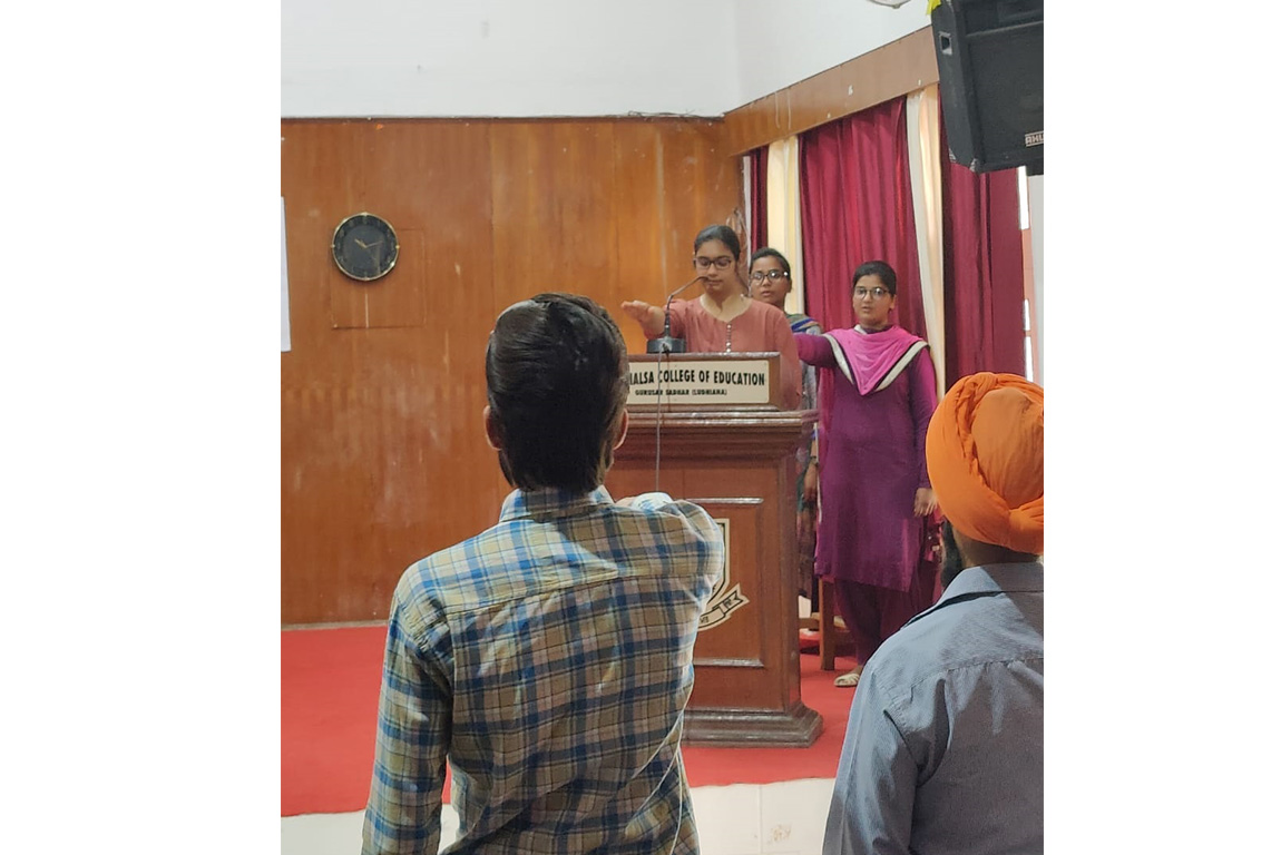 Students and Faculty of G.H.G. Khalsa College of Education, Gurusar Sadhar Paid Tribute to Shaheed Bhagat Singh