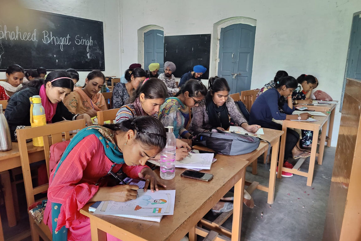 Students and Faculty of G.H.G. Khalsa College of Education, Gurusar Sadhar Paid Tribute to Shaheed Bhagat Singh