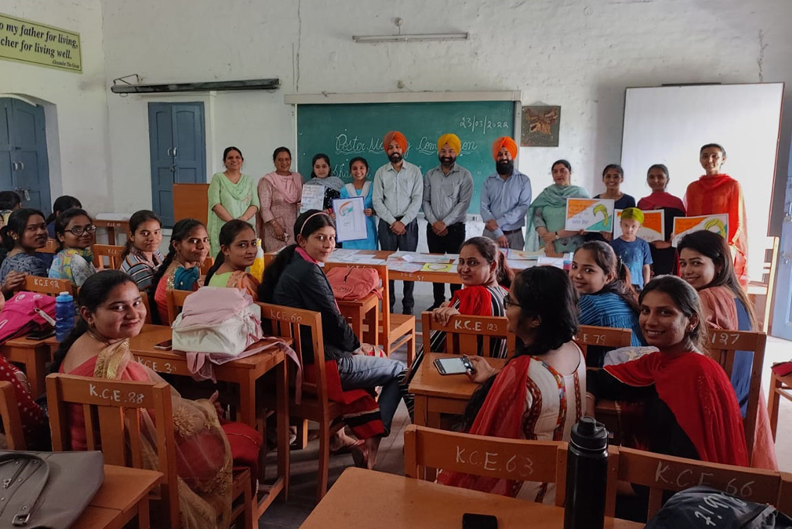 Students and Faculty of G.H.G. Khalsa College of Education, Gurusar Sadhar Paid Tribute to Shaheed Bhagat Singh