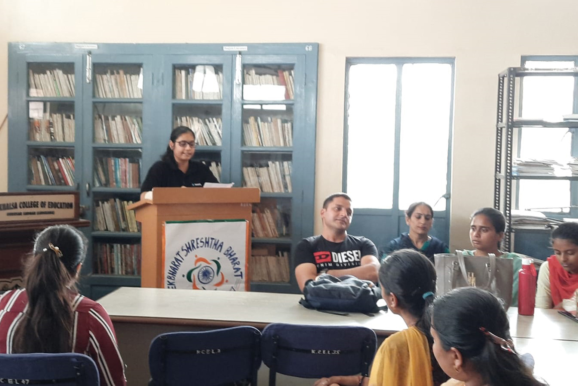 G.H.G. Khalsa College of Education, Gurusar Sadhar organized Poem
Recitation Event under Ek Bharat Shresth Bharat Campaign