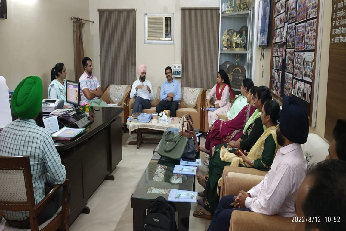 Meeting of Principals and Contingent in-charge held at G.H.G. Khalsa
College of Education, Gurusar Sadhar regarding Panjab University Zonal Youth and Heritage Festival 2022 (Education Zone-B)