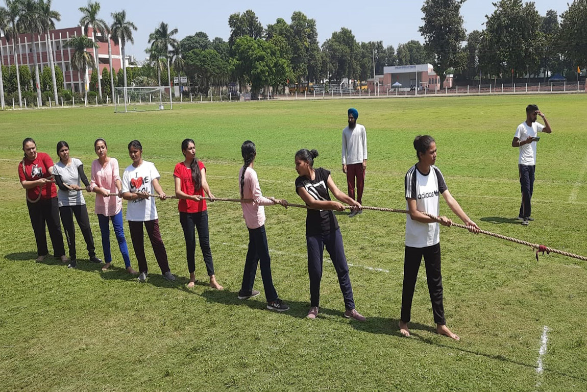 Splendid Performance of the Students of G.H.G. Khalsa College of Education,
Gurusar Sadhar in Block Level Sports Competition under 