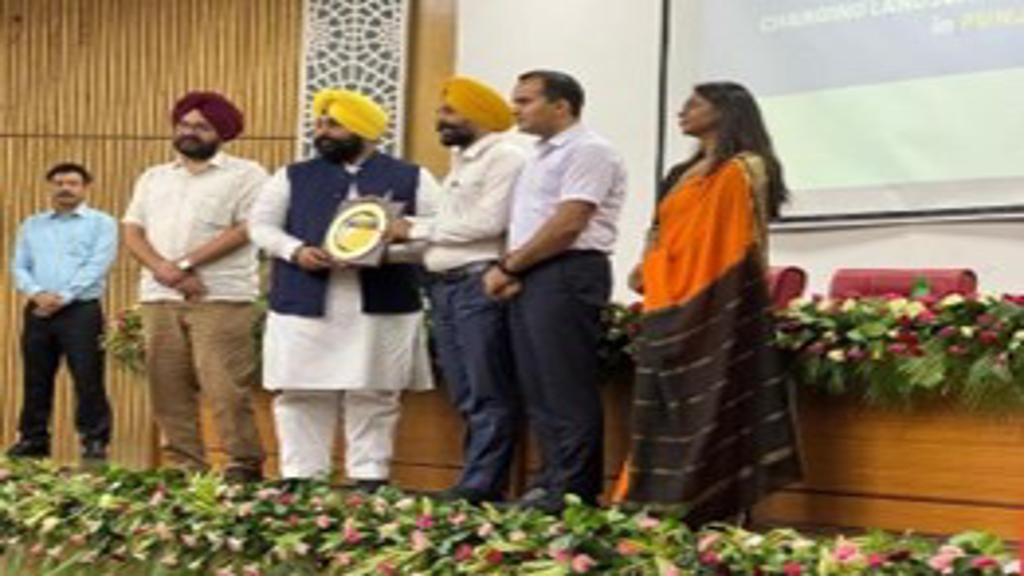 Appreciation award to GHG Khalsa College of Education Gurusar Sudhar for A+ grade by Honorable Education minister in the presence of all officials