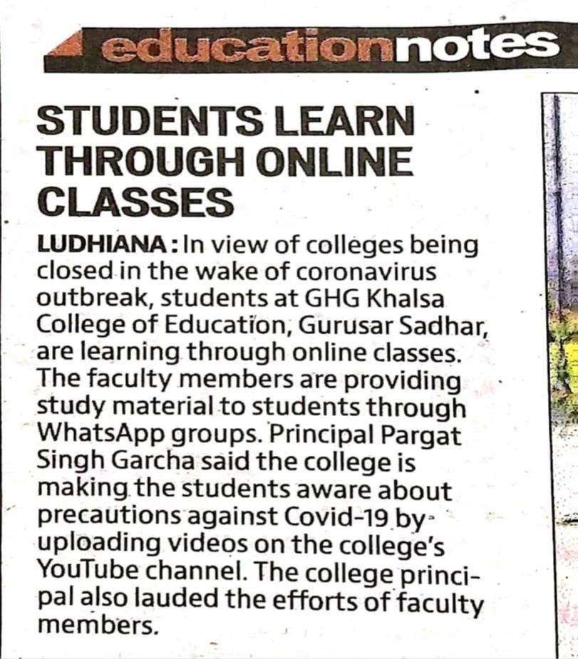 STUDENTS LEARN THROUGH ONLINE CLASSES